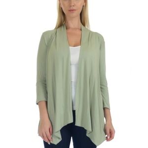 Boutique Sage Green Lightweight Cardigan Size 3X